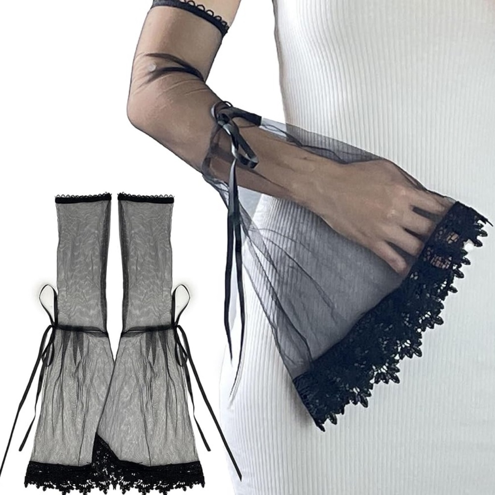 Mesh lace sleeves new in bag